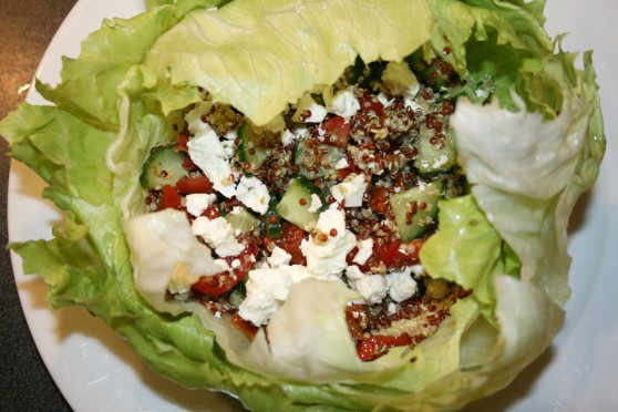 Greek lettuce wrap